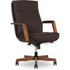 TRUE INNOVATIONS 52640-DBRN Thomasville Fendley Ergonomic Faux Leather Mid-Back Office Chair, Dark Brown