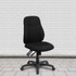 FLASH FURNITURE BT90297M  Ergonomic Fabric Mid-Back Multi-Function Swivel Task Chair, Black