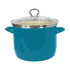 EKCO(R) 4042818 Vasconia 8-Qt Steel Stockpot With Glass Lid, 7-7/16in x 9-5/8in x 9-13/16in, Teal