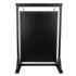 GENERAL PRINTING & DESIGN, INC. EGP-HD-0090A-OS Excello Global Products Double-Sided Swinging Magnetic Indoor/Outdoor Chalkboard Sign, Steel, 40in x 28in, Black Wood Frame