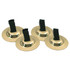 Keep the beat with the Westco Educational Products Stamped Finger Cymbals. The elastic straps include attached buckles for an adjustable fit, and the lightweight design allows for easy handling.  Elastic straps with attached buckles provide an adjustable fit.  Lightweight design allows for easy handling.