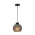 ADESSO INC 3896-01 Adesso Atticus Chandelier Pendant Lamp, 9inW, Smoked Glosted Glass Shade/Black Base