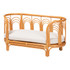 WHOLESALE INTERIORS, INC. 2721-13639 bali & pari Nariko Bohemian Rattan Pet Bed, Light Honey