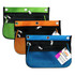 CHARLES LEONARD INC. CHL763653 Charles Leonard Expanding Pencil Pouches, 7-1/4inH x 10-1/4inW x 2-1/2inD, Assorted Colors, Pack Of 3 Pouches