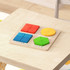 Help students build cognitive and fine motor skills in the classroom with a Flash Furniture Bright Beginnings Commercial Grade Birch Plywood STEM Geometric Shape Building Puzzle Board. Each board offers visual and tactile sensory output for varied activities.  Designed to help students build cognitive and fine motor skills.  Made from birch plywood.  Smoothly rounded corners promote safe use.  Features both visual and tactile sensory output.  Ideal for freestyle floor play or activity tables.  Wipe clean with a damp cloth, then dry.