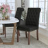 FLASH FURNITURE BTPBKLEA  Hercules Series Leathersoft Parsons Chair, Black