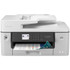 The Brother MFC-J6540DW Color Inkjet All-in-One Printer delivers fast, economical, reliable, professional-quality printing for any home office or small office. Print, copy, scan, and fax up to 11inx17in (Ledger) size. Offering energy-efficient and advance security features and powered by Brother MAXIDRIVE Inkjet Technology, delivering Brother's fastest traditional color inkjets ever.  FEATURES BROTHER MAXIDRIVE INKJET TECHNOLOGY: Delivering Brother's fastest and most durable traditional color inkjets ever - up to 28 ppm(1).  PRINT, SCAN, COPY, FAX UP TO 11in X 17in (LEDGER) SIZE: 250-sheet capacity paper tray2, single sheet bypass tray and 50-page automatic document feeder(2).  TRIPLE LAYER SECURITY HELPS KEEP DOCUMENTS SECURE: Helps create secure connections to the device and network, safeguarding sensitive documents while printing.  CONNECT YOUR WAY: With built-in dual band wireless (2.4GHz / 5GHz)(3), Wi-Fi Direct, Ethernet or local USB connection, or print & scan on-the-go with the Brother Mobile Connect App(4).  PRINT CONFIDENTLY WITH BROTHER GENUINE INK: From presentations to business reports, Brother Genuine Ink is engineered to perform optimally with your Brother Color Inkjet printer.  GET WORRY FREE PRINTING WITH REFRESH EZ PRINT SUBSCRIPTION SERVICE: Take buying ink off your to-do list forever with the Refresh EZ Print Subscription smart print service. Get free delivery of Brother Genuine Ink right to your door, exactly when you need it, and you can save up to 50% on ink(5). Try Refresh free today!  DISCLAIMERS: (1) Based on ISO/IEC 24734 (after first set of ISO test pages). For inkjet print speed methodology, please visit www.brother-usa.com/printspeed. (2) Maximum capacity based on using 20lb. paper. (3) Wireless connection required. (4) Requires connection to a wireless network. Brother Mobile Connect free app download is not available in all countries. (5) Based on monthly subscription cost in U.S. for Mono Laser Power Plan vs. average cost per page of eligible like standard capacity cartridges. Savings will vary based on Refresh EZ Print Subscription plan selected.