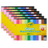 EDUCATORS RESOURCE BIN990055-6 Crayola Giant Construction Paper Pads With Stencils, 12in x 18in, Assorted Colors, 48 Sheets Per Pad, Pack Of 6 Pads