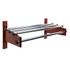 CENTRAL SPECIALTIES CO. TDE-48M CSL TDE Series Wood Wall Rack, 2-3/4inH x 48inW x 12-1/2inD, Mahogany