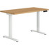 HON HONHABWHTNR2448  Coze Worksurface With Coordinate Height-Adjustable Base, 48inW, Natural Recon/White