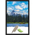 Bring the quality of an art gallery piece into the office with the Amanti Art Avon Narrow Picture Frame. The frame is made of polystyrene for lasting use, and it has a removable backing board that makes it easy to change photos, artwork or awards.  Made of polystyrene for durability.  Removable backing board makes it easy to swap photos, artwork or awards.  Flat profile and double wavy lines across the inner edge complement your decor.  Ready-to-hang vertically or horizontally.  Avon Black is a classic satin black frame with a flat profile and double wavy lines running on the inner edge.  Accepts photos and artwork up to 24in x 36in.  Black finish provides a gallery-quality touch.