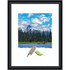 UNIEK INC. A42707344736 Amanti Art Rectangular Wood Picture Frame, 12in x 15in With Mat, Lucie Black