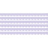 Create a unique bulletin board theme with the Teacher Created Resources Scalloped Border Trim Pack. These vibrant border trim strips are made of acid-free paper and help liven up your classroom.  Scalloped border trim helps liven up any classroom.  Made of acid-free paper.  Creates themes for bulletin boards, walls, windows and projects.  Each lavender pack includes 12 pieces, about 35ft.