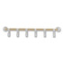 SAFCO PRODUCTS 4264WH Resi Coat Wall Rack, 6 Hook, 36.25w x 4.25d x 6h, White