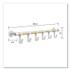 SAFCO PRODUCTS 4264WH Resi Coat Wall Rack, 6 Hook, 36.25w x 4.25d x 6h, White