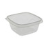 PACTIV CORP SAC0516 Pactiv Evergreen EarthChoice Square Bowls, 16 Oz, Clear, Plastic, Carton Of 504 Bowls