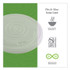 ECO-PRODUCTS,INC. EPECOLIDSPS World Art PLA-Laminated Soup Container Lids, Fits 8 oz, Translucent, Plastic, 50/Pack, 20 Packs/Carton