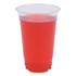 Enjoy cold beverages in the office with these Boardwalk Plastic Cold Cups. Durable PET helps to prevent leakage, while the disposable design allows for quick cleanup.  Great for daily use, events or offices.  Clarity allows for a clear view of both cold beverages and dry products.  Durable PET plastic helps prevent leakage.  Ridges around the cup and a thick rim allows for gripping or using a lid.
