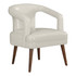 OFFICE STAR PRODUCTS MSN-PD28 Office Star Mason Faux Leather Accent Guest Chair, Cream