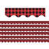 Create a unique bulletin board theme with the Teacher Created Resources Scalloped Border Trim Pack. These vibrant border trim strips are made of acid-free paper and help liven up your classroom.  Scalloped border trim helps liven up any classroom.  Made of acid-free paper.  Creates themes for bulletin boards, walls, windows and projects.  Each gingham border trim pack has 12 pieces (2-3/16in x 35in) for a total length of 35ft of trim.