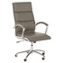 BUSH INDUSTRIES INC. CH1701WGL-03 Bush Business Furniture Modelo Bonded Leather High-Back Office Chair, Wash Gray, Standard Delivery