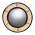 WHOLESALE INTERIORS, INC. 2721-13467 bali & pari Tacita Modern Bohemian Round Accent Wall Mirror, 28inH x 28inW x 2inD, 2-Tone Natural Brown/Black