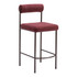 ZUO MODERN 109813 Zuo Livorno Counter-Height Stools, Red/Bronze, Set Of 2 Stools