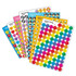Fill goody bags or reward good performance with the TREND Stickers Assortment Pack. The self-adhesive backing allows for easy placement on most surfaces.  Variety of designs provide a fun look.  Self-adhesive backing allows for easy placement.  Each sheet contains 100 stickers for a total of 9,000 stickers.