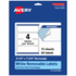 AVERY PRODUCTS CORPORATION 94244-RMP15 Avery Removable Labels With Sure Feed, 94244-RMP15, Rectangle, 2-1/4in x 7-3/4in, White, Pack Of 60 Labels