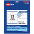 AVERY PRODUCTS CORPORATION 94226-RMP50 Avery Removable Labels With Sure Feed, 94226-RMP50, Rectangle, 1-1/4in x 1-3/4in, White, Pack Of 1,600 Labels