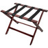 CENTRAL SPECIALTIES CO. 177CM-1 CSL Deluxe Wood Luggage Rack, 18inH x 26inW x 17inD, Cherry Mahogany/Brown