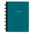 OFFICE DEPOT TULJRPLNR-RY21-TL TUL Discbound Monthly Planner Starter Set, Undated, Junior Size, Leather Cover, Teal