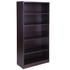NORSTAR OFFICE PRODUCTS INC. N158-MOC Boss Office Products 66inH 5-Shelf Bookcase, Mocha