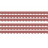 Create a unique bulletin board theme with the Teacher Created Resources Scalloped Border Trim Pack. These vibrant border trim strips are made of acid-free paper and help liven up your classroom.  Scalloped border trim helps liven up any classroom.  Made of acid-free paper.  Creates themes for bulletin boards, walls, windows and projects.  Each deep rose border trim pack has 12 pieces (2-3/16in x 35in) for a total length of 35ft of trim.