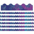 Bring some style to your classroom walls with these Carson Dellosa Education Scalloped Borders. These borders have a straight edge for design continuity and can be mixed and matched to create interesting and varied combinations.  Made from paper.  Straight edges provide design continuity.  Mix and match with other borders for unique designs.  Sold as 6 packs for a total of 78 strips (234ft).