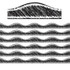 EDUCATORS RESOURCE ASH10212-6 Ashley Productions Magnetic Borders, Black Scribble Chalk, 12 Borders Per Pack, Set Of 6 Packs