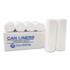 INTEGRATED BAGGING SYSTEMS Inteplast Group EC202206N High-Density Commercial Can Liners, 7 gal, 6 mic, 20" x 22", Clear, Perforated Roll, 50 Bags/Roll, 40 Rolls/Carton