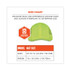 TENACIOUS HOLDINGS, INC. ergodyne® 23333 Skullerz 8950 Bump Cap Hat, Short Brim, Lime