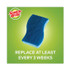 3M/COMMERCIAL TAPE DIV. Scotch-Brite® 526 Non-Scratch Multi-Purpose Scrub Sponge, 4.4 x 2.6, 0.8" Thick, Blue, 6/Pack