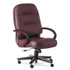 HON COMPANY 2191NSR69 Pillow-Soft 2190 Series Executive High-Back Chair, Supports 250 lb, 16.75" to 21.25" Seat, Burgundy Seat/Back, Mahogany Base