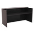 ALERA VA327236ES Alera Valencia Series Reception Desk with Transaction Counter, 71" x 35.5" x 29.5" to 42.5", Espresso