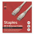 STAPLES BRANDS GROUP TECH ST62446 CAT6 Ethernet Cable, 25 ft, Gray