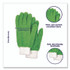CHAGRINOVATIONS TidyUps TU05718 Microfiber Dusting Gloves, Green with White Cuffs, 2 Gloves
