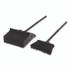 CFS BRANDS Carlisle 36141503 Duo-Pan Upright Dust Pan and Broom, 11.8w x 36h, 24.5" Handle, Plastic, Black
