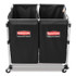 RUBBERMAID COMMERCIAL PROD. 1881782CT 4 Bushel Collapsible X-Cart Bag for Rubbermaid Commercial 1881749 and 1881781, 5 cu ft, 22.08" x 15.33" x 27.33", Black, 2/CT