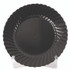 WNA, INC. CW75180BK Classicware Plastic Plates, 7.5" dia, Black, 10/Pack, 18 Packs/Carton