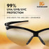 SMITH AND WESSON KleenGuard™ 25685 Nemesis Safety Glasses, Black Frame, Indoor/Outdoor Lens