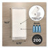 ABSORBENT SPECIALTY PRODUCTS Quick Dam WUM200 Super Absorbent Mats, 1.5 qt, 14" x 7", 200/Box