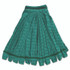 RUBBERMAID COMMERCIAL PROD. T812-06 GRE Tube Mop, Microfiber, Green, Medium, 1" Green Headband