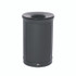 RUBBERMAID COMMERCIAL PROD. 2172842 ENHANCE Series Waste Receptacle, 33 gal, Metal, Jet Black Metallic